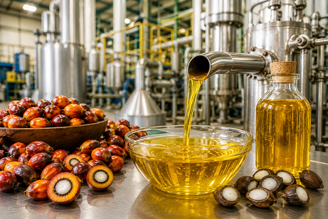 Refined Palm Kernel Oil Production at Akpan Umana Dynasty Palm Fruits Processing Global Services.
